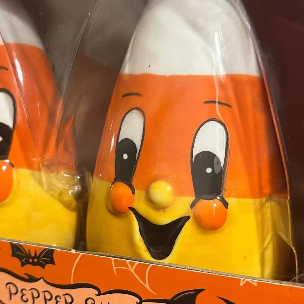 Johanna Parker Halloween Candy Corn Salt & Pepper Shakers